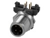 Conector M12 Tata 4-PIN CONEC, Montare Panou THT, Cod A 90 Grade