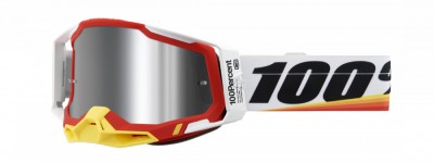 Ochelari cross/atv 100% Racecraft 2 Arsham, lentila oglinda, culoare rama rosu/a... Cod Produs: MX_NEW 26013262PE foto