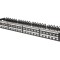 Patch Panel 48 porturi Keystone 19" RACK, negru