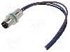 Conector M8, 3 pini, clasa etanseitate IP65, IP67, DEGSON ELECTRONICS - SS-M8A-03P-MM-SH7C10-00B(H)