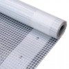 Prelată Leno 260 g/m&sup2;, alb, 4 x 15 m, vidaXL