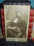 FOTOGRAFIE VECHE PE SUPORT DE CARTON , DATATA BRAILA 1905 ( 21 x 13 cm )