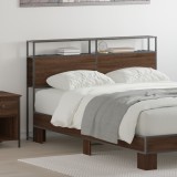 vidaXL Tăblie de depozitare cu headboard cu depozitare Stejar 135 cm Lemn compozit