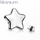 Cap de &icirc;nlocuire pentru implant din titan, steluță 4 mm, grosime 1,6 mm