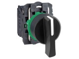 Comutator Rotativ 22mm 3NO Negru fără IP66