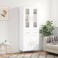 vidaXL Dulap &icirc;nalt, alb, 69,5x34x180 cm, lemn compozit 3198521