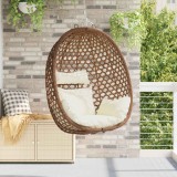 vidaXL Scaun suspendat tip ou fără suport poliratan 92 x 57,5 x 110 cm 42033032