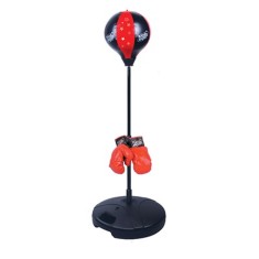 Sac de box pentru copii cu manusi incluse, inaltime reglabila 67-102 cm