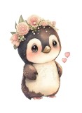 Cumpara ieftin Sticker decorativ Pinguin, Multicolor, 75 cm, 5970ST, Oem