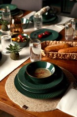 Keramika Set de vesela - Zumrut Line - 24 bucăți - 6 persoane - Stoneware