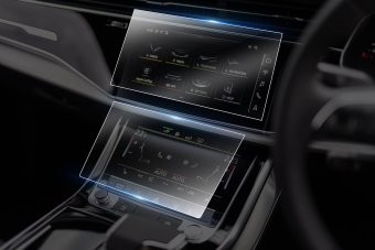 Audi Q7 2022-2023 ecran navigatie + consola aer conditionat folie protectie King Protection foto