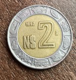 C50 - Moneda foarte veche - Mexic - 2 pesos - 1992