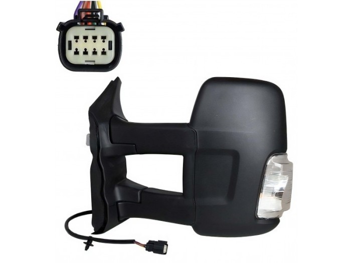 Oglinda usa exterioara FORD TRANSIT/TOURNEO, 10.2019-, partea dreapta, View Max, reglare electrica; texturat; cu incalzire; lung; sticla convexa; sti