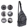 Rucsac Bărbați, Model USB, Culoare Gri, Dimensiuni 18x8x32 cm, Oem
