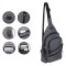 Rucsac Bărbați, Model USB, Culoare Gri, Dimensiuni 18x8x32 cm