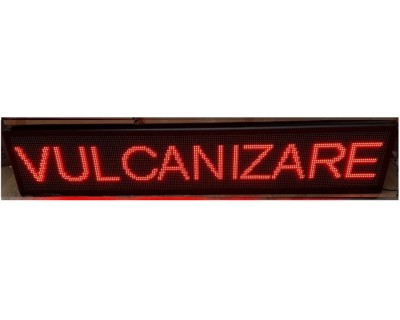 Panou Led de Exterior Programabil/Reclama Luminoasa 200x40cm ROSU ideala pentru VULCANIZARE foto