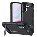 Husa antisoc pentru samsung galaxy a36, kickstand, black
