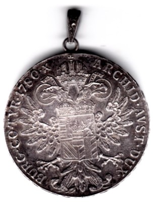 Austria Thaler Taler 1780 Maria Theresia Rebatere Restrike S.F. cu agatatoare foto