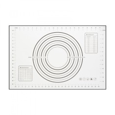 Blat din silicon - cu diagramă pentru &icirc;ntinderea aluaturi - 60 x 40 cm
