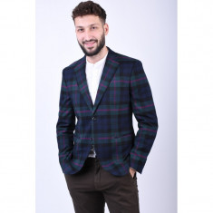 Sacou Carouri Selected Mew Slim Navy Blazer Pink foto