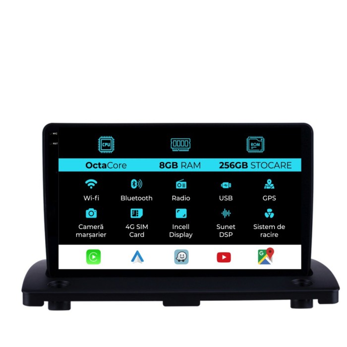 Navigatie Dedicata Volvo Xc90 (2002-2014), 9Inch, 8Gb Ram, 256Gb Stocare, Carplay