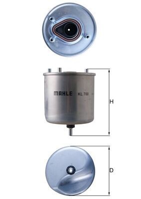 MAHLE KL 788 filtru combustibil foto