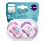 PHILIPS AVENT SCF080/04 SUZETE ULTRA AIR 6-18 LUNI, DESIGN TEXT, FETE X 2 BUC