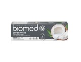 Pasta de Dinti, Biomed, Superwhite, Albeste si Intareste Smaltul Sensibil, cu Ulei de Nuca de Cocos, Vegana, Ingrediente Naturale, fara Fluor, 100gr