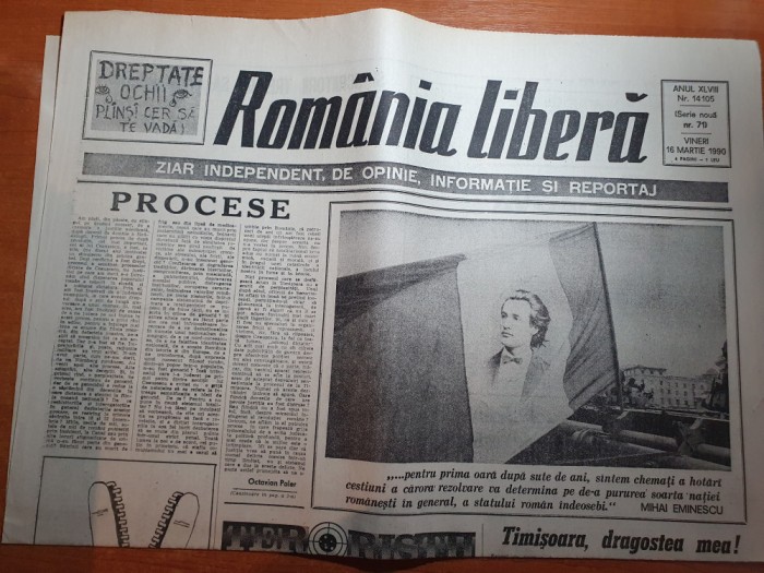 ziarul romania libera 16 martie 1990-art. teroristii in proces