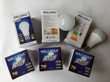 Pachet 5 becuri cu led, radiator aluminiu, 35000 ore, 100-240V, 7W, 500lm, lumina alba, ultrafiabile