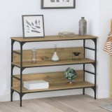 vidaXL Masă de consolă stejar artizanal 100 x 32 x 75 cm Lemn compozit