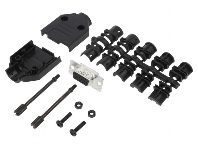 Conector D-Sub HD 15-Pin Feminin Lipire Cablu Gold
