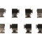 Set accesorii, placute frana FIAT STILO Multi Wagon (192) (2003 - 2008) METZGER 109-1298
