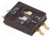 Intrerupator DIP, 2 pozitii, montare SMT, 2 sectiuni, OMRON OCB - A6H-2102