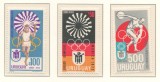 Uruguay 1972 Mi 1231/33 MNH - Jocurile Olimpice vara, Munchen (I), Nestampilat