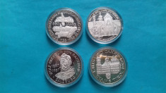 Lot 4 monede argint nominal 500 Schiling foto