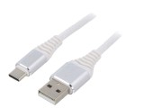 Cablu USB 2.0 A la C 2m Alb 480Mbps