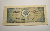 Bancnota 1000000 Lei 1947 Romania - Numismatica, Colectionari. Un Milion Lei 1947