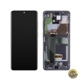 Display cu Touchscreen Samsung Galaxy S20 Ultra 5G G988 / S20 Ultra G988 cu Rama Gri Service Pack GH82-26032B