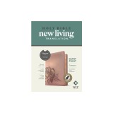 NLT Compact Giant Print Bible, Filament Enabled Edition (Red Letter, Leatherlike, Rose Metallic Peony, Indexed)
