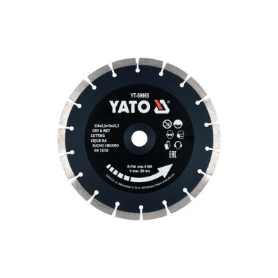 Disc diamantat segmentat 230 x 22.2 x 2.2 Yato YT-59965 foto