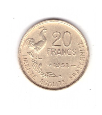 Moneda Franta 20 franci/francs 1953 Paris, stare buna, curata foto