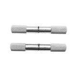 Set 2 manere din otel Breckner Germany pentru cablu ecoronat, cu capete striate, pentru prindere si manevrare