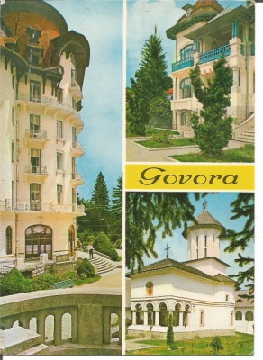#carte postala-VALCEA-Govora-colaj foto