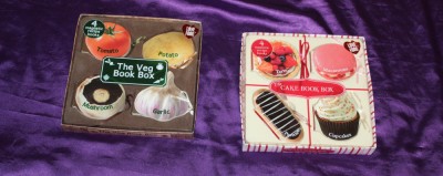 Lot 2 seturi minicarti magnetice magneti frigider cu retete The Veg Book Box The Cake book box foto