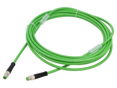 Cablu de conexiune IP67 50VAC 60VDC 4A 5m PIN: 4 foto
