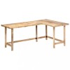 Birou vidaXL Lemn Masiv Mango 180x120x76 cm Maro Rustic Forma L