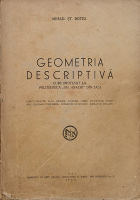 Geometrie Descriptiva - Mihail St. Botez ,559471 foto
