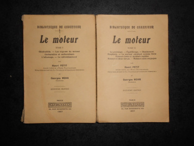 HENRI PETIT - LE MOTEUR 2 volume (1937) foto