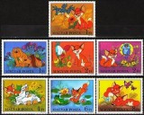 UNGARIA 1982, Fauna - Desene animate, MNH, serie neuzata